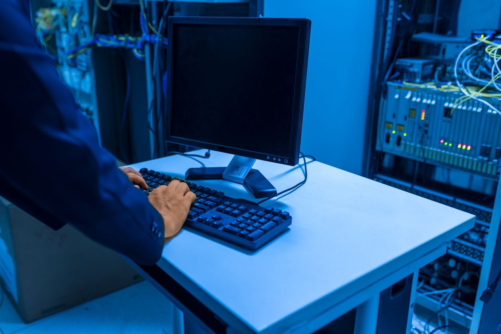 Engineer reviewing cloud infrastructure configuration